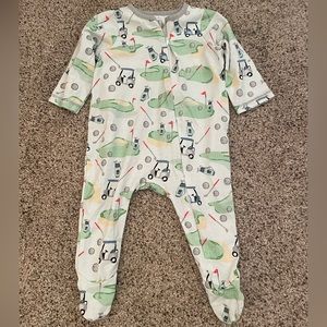 Mudpie baby golf themed onesie